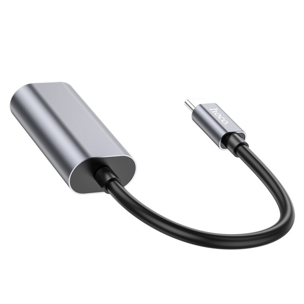 Кабель-перехiдник HOCO UA21 Origin Type-C to VGA converter Metal Gray