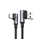 Кабель UGREEN US176 Right Angle USB-A to USB-C Cable 1m (Space Gray) (UGR-20856)