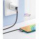 Кабель UGREEN US176 Right Angle USB-A to USB-C Cable 1m (Space Gray) (UGR-20856)