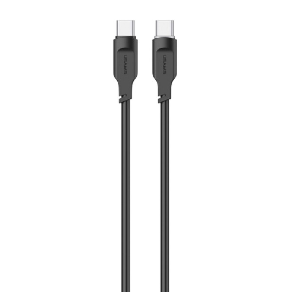 Кабель Usams US-SJ567 Type-C To Type-C PD 100W Data Cable Lithe Series 1.2m Black