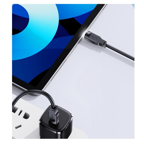 Кабель Usams US-SJ567 Type-C To Type-C PD 100W Data Cable Lithe Series 1.2m Black