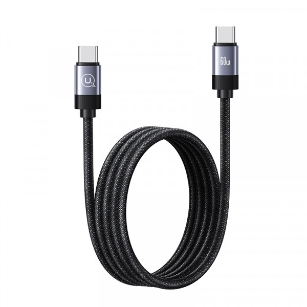 Кабель Usams US-SJ704 60W Magnetic Data Cable Type-C To Type-C-Rui Series 1m tarnish