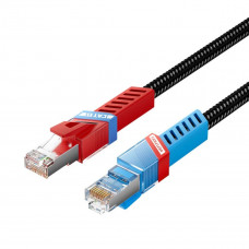 Кабель Vention Cat8 SFTP Gaming Ethernet Patch Cable 1M Чорний