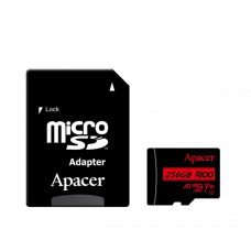 Карта пам'яті microSDXC (UHS-1) Apacer 256Gb class 10 V10 A1 R100MB/s (adapter SD)