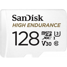 Карта пам'яті microSDXC (UHS-1 U3) SanDisk High Endurance 128Gb class 10 V30 (100Mb/s) (adapterSD)