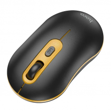 Маніпулятор миша HOCO GM21 Platinum 2.4G business wireless mouse Black Yellow (6931474790941)