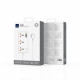 Мережевий подовжувач WIWU 30W Cube Multiple Function GaN Power Strip 1C3A+3 sockets Wi-S005 EU White (6977703654196)