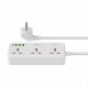 Мережевий подовжувач WIWU 30W Cube Multiple Function GaN Power Strip 1C3A+3 sockets Wi-S005 EU White (6977703654196)