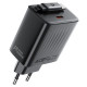 Мережевий зарядний пристрій ACEFAST A110 PD30W GaN charger (USB-C+USB-C) with retractable cable (EU) Black