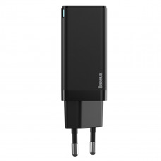 Мережевий зарядний пристрій Baseus GaN2 Q.Charger C+C 45W With Mini Cable Type-C toType-C 60W Чорний