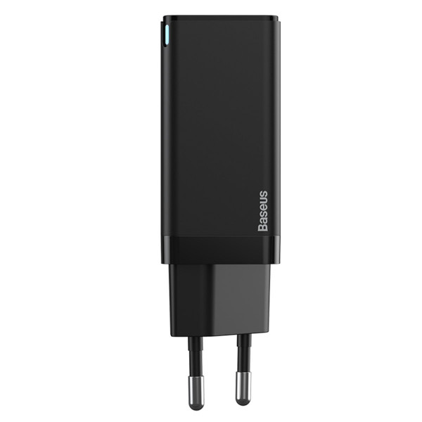 Мережевий зарядний пристрій Baseus GaN2 Q.Charger C+C 45W With Mini Cable Type-C toType-C 60W Чорний