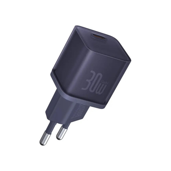Мережевий зарядний пристрій Baseus GaN5 Fast Charger(mini) 1C 30W EU Purple