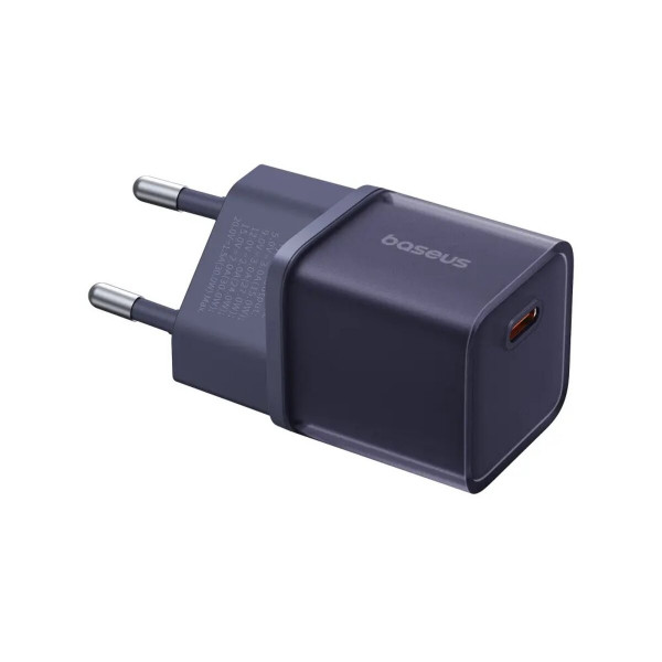 Мережевий зарядний пристрій Baseus GaN5 Fast Charger(mini) 1C 30W EU Purple