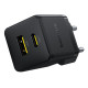 Мережевий зарядний пристрій Baseus Palm Fast Charger C+U 20W EU Cluster Black (with Baseus Mini White Cable USB-C to USB-C 60W (20V/3A) 1m Cluster Bla (P10111608113-01)