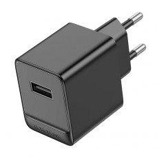 Мережевий зарядний пристрій BOROFONE BAS11A Erudite single port charger set (Micro) (EU) Black (6941991104633)