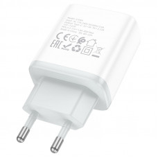 Мережевий зарядний пристрій HOCO C104A Stage single port PD20W charger Білий