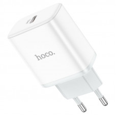 Мережевий зарядний пристрій HOCO C104A Stage single port PD20W charger Білий