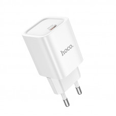 Мережевий зарядний пристрій HOCO C148A Charm single port PD30W charger (EU) White