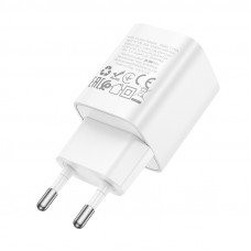 Мережевий зарядний пристрій HOCO C148A Charm single port PD30W charger (EU) White