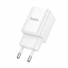 Мережевий зарядний пристрій HOCO C148A Charm single port PD30W charger (EU) White