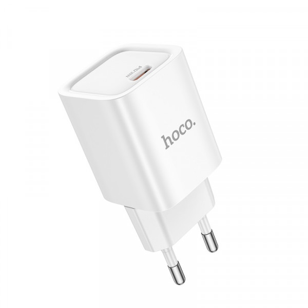 Мережевий зарядний пристрій HOCO C148A Charm single port PD30W charger (EU) White
