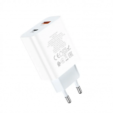 Мережевий зарядний пристрій HOCO C97A PD20W+QC3.0 charger Білий
