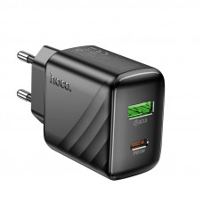 Мережевий зарядний пристрій HOCO CS25A Rico PD20W+QC3.0 charger Black (6942007639781)