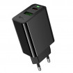 Мережевий зарядний пристрій HOCO CS94A Leader PD20W+QC3.0 charger(EU) Black (6942007671101)