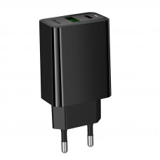 Мережевий зарядний пристрій HOCO CS94A Leader PD20W+QC3.0 charger(EU) Black (6942007671101)