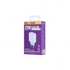 Мережевий зарядний пристрій REMAX Kiddy Series 20W 1C Fast Charger RP-U133 EU-White (6954851213123)