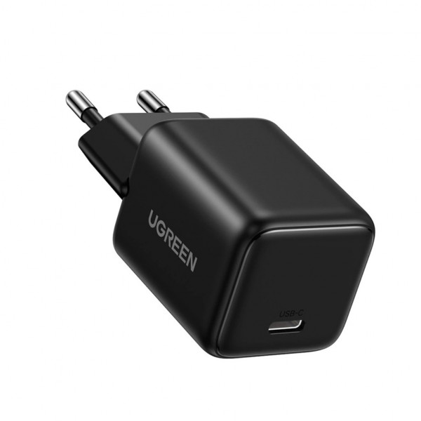 Мережевий зарядний пристрій UGREEN X513 30W USB-C GaN Fast Charger Set Black EU+1M CC Cable (UGR-65012)