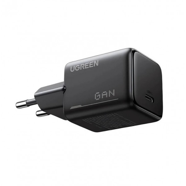 Мережевий зарядний пристрій UGREEN X517 25W USB-C GaN Fast Charger Set EU+1M CC Cable black (UGR-75103)