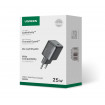 Мережевий зарядний пристрій UGREEN X517 25W USB-C GaN Fast Charger Set EU+1M CC Cable black (UGR-75103)