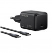 Мережевий зарядний пристрій UGREEN X517 25W USB-C GaN Fast Charger Set EU+1M CC Cable black (UGR-75103)
