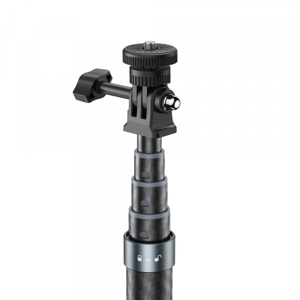 Монопод ACEFAST E38 1.2m carbon fiber telescopic selfie stick Gray-Black (6974316286028)