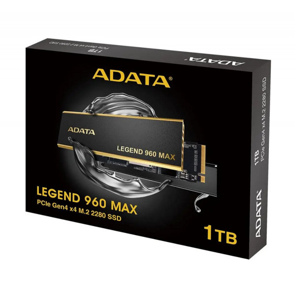 Накопичувач SSD M.2 ADATA LEGEND MAX 960 1TB 2280 PCIe Gen4x4 NVMe 3D NAND Read/Write:7400/6000 MB/sec