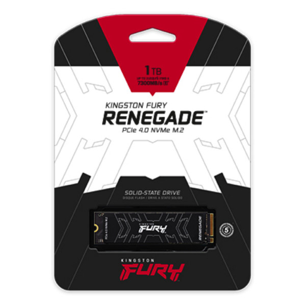 Накопичувач SSD M.2 Kingston FURY Renegade 1TB 2280 NVMe PCIe Gen 4.0 x4 3D TLC NAND