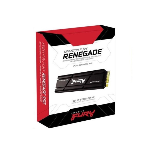 Накопичувач SSD M.2 Kingston FURY Renegade with Heatsink 500GB 2280 NVMe PCIe Gen 4.0 x4 3D TLC NAND
