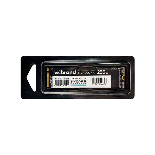 Накопичувач SSD M.2 Wibrand Caiman 256GB NVMe 2280 PCIe 3.0 3D NAND