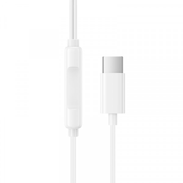Навушники дротові BOROFONE BM100 (Type-C) White (6941991121746)