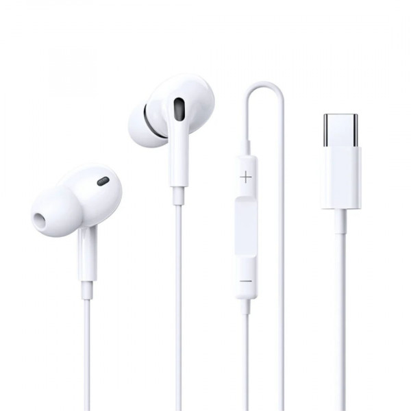 Навушники дротові REMAX Wired Earphones for Music and Call RM-575/a/i (Type-C) White (6954851234708)