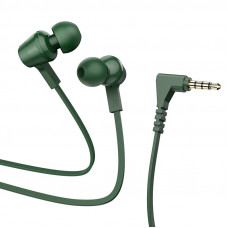 Навушники HOCO M86 Oceanic universal earphones with mic Army Green (6931474751652)