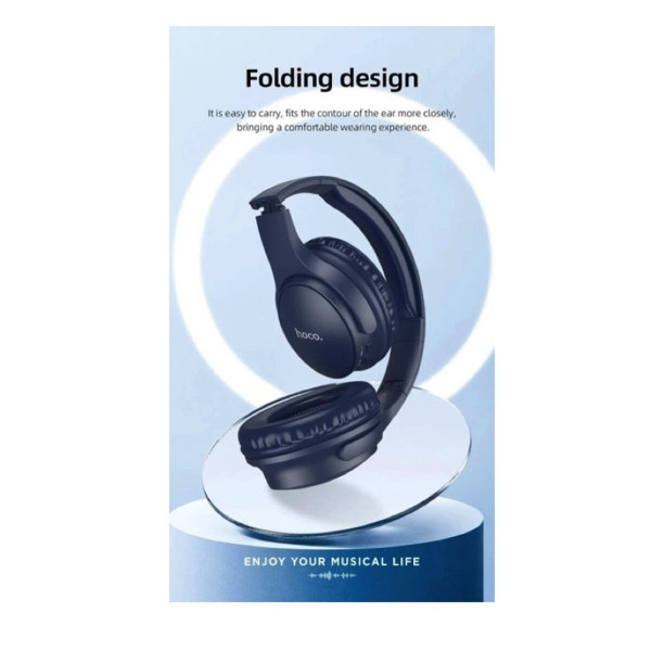 Навушники HOCO W40 Mighty BT headphones Блакитний
