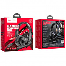 Навушники ігрові HOCO W103 Magic tour gaming headphones Black (6931474741615)