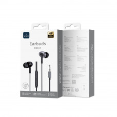 Навушники WIWU 3.5mm Stereo Wired Earbuds EB317 Black (6977703656640)