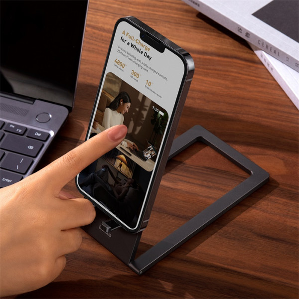 Підставка для телефона Baseus Foldable Metal Desktop Holder Gray (LUKP000013)