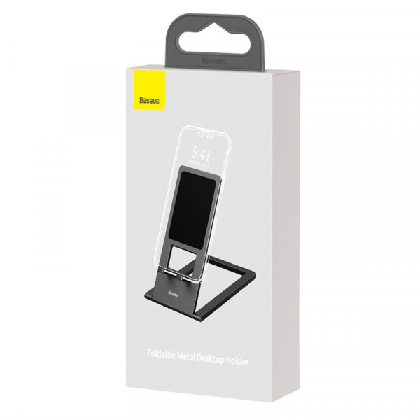 Підставка для телефона Baseus Foldable Metal Desktop Holder Gray (LUKP000013)
