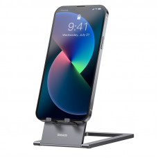 Підставка для телефона Baseus Foldable Metal Desktop Holder Gray (LUKP000013)