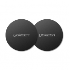 Пластина для магнітного тримача UGREEN LP123 Rounded Metal Plate for Magnetic Phone Stand 2 Pack (Black) (UGR-30836)