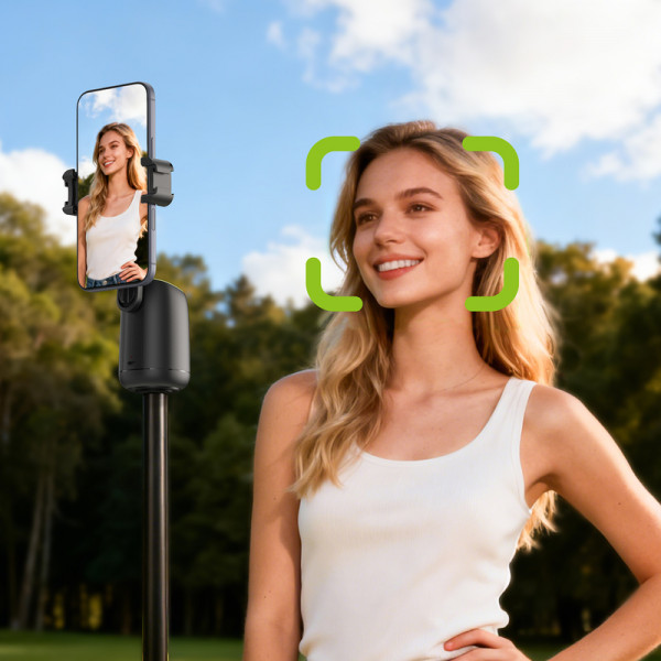 Смарт-штатив ACEFAST E44 360-degree AI intelligent follow-up PTZ Black (6974316286356)